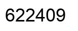 Número 622409 imagen negro