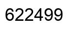 Number 622499 black image