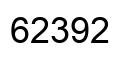 Number 62392 black image