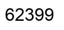 Number 62399 black image