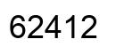 Number 62412 black image