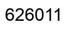 Number 626011 black image