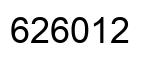 Number 626012 black image