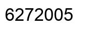 Number 6272005 black image
