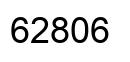 Number 62806 black image