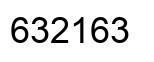 Number 632163 black image