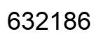 Number 632186 black image