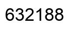 Number 632188 black image