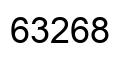 Number 63268 black image