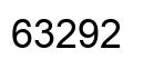 Number 63292 black image