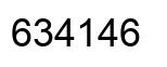 Number 634146 black image