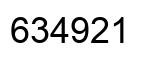 Number 634921 black image