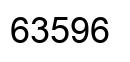 Number 63596 black image