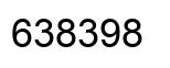 Number 638398 black image