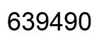 Number 639490 black image