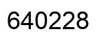 Número 640228 imagen negro