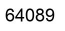 Number 64089 black image
