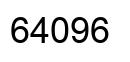 Number 64096 black image
