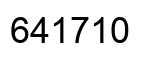Number 641710 black image