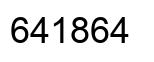 Number 641864 black image