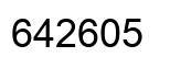 Número 642605 imagen negro