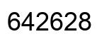 Número 642628 imagen negro