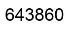 Number 643860 black image