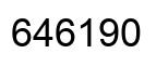 Number 646190 black image