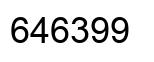 Number 646399 black image