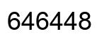 Number 646448 black image