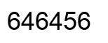 Number 646456 black image