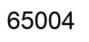 Number 65004 black image