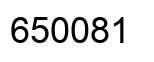 Number 650081 black image