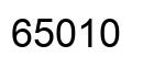 Number 65010 black image
