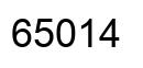 Number 65014 black image
