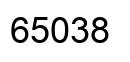 Number 65038 black image