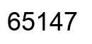 Number 65147 black image