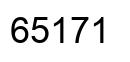 Number 65171 black image
