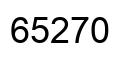 Number 65270 black image