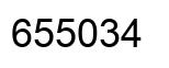 Number 655034 black image