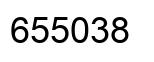 Number 655038 black image