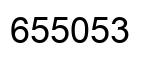Number 655053 black image