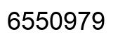 Number 6550979 black image