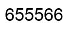 Number 655566 black image