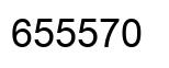 Number 655570 black image