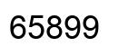 Number 65899 black image