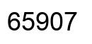 Number 65907 black image