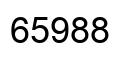 Number 65988 black image