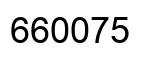 Number 660075 black image
