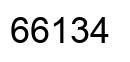 Number 66134 black image